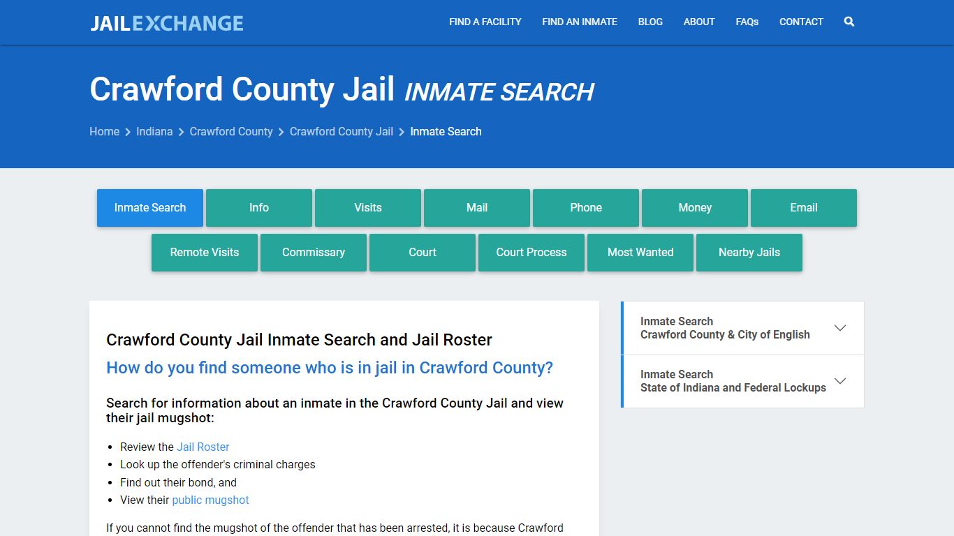 Crawford County Jail Inmate Search - Jail Exchange